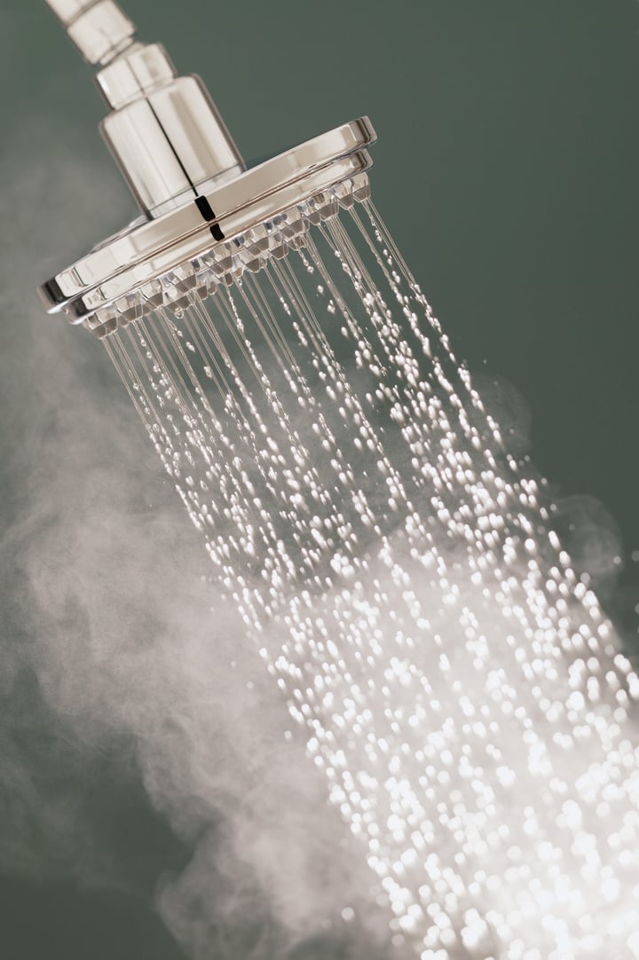 Running shower